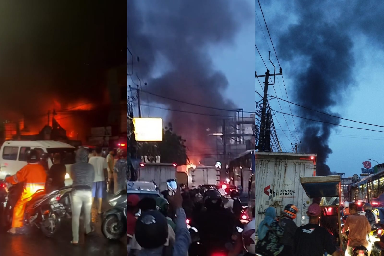 Kebakaran Bengkel di Ciledug Lumpuhkan Transjakarta, Penumpang Berbondong Jalan Kaki!